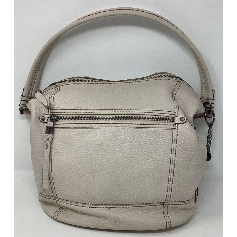 The Sak Sequoia Pebbled Leather Hobo Shoulder Bag Sand Beige